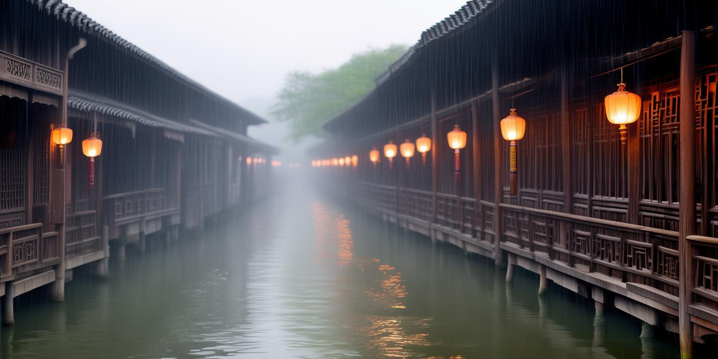 烟雨长廊:江南水乡的静谧画卷 第1张 烟雨长廊:江南水乡的静谧画卷 第1张