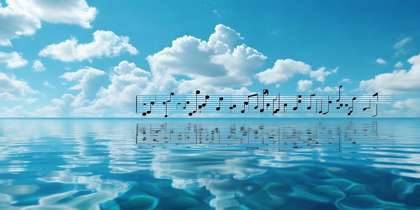 清凌凌的水，蓝莹莹的天——简谱中的诗意画卷 第1张