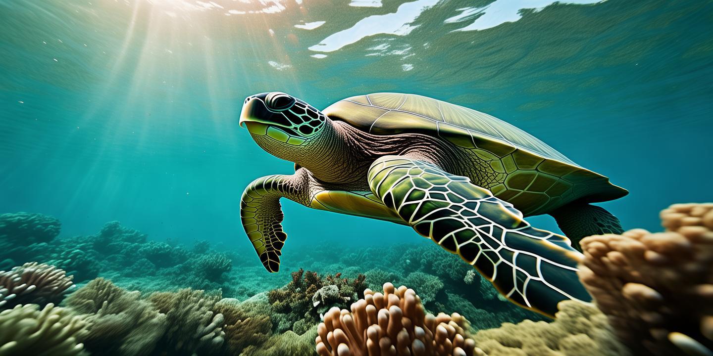 探寻海洋中的珍稀生物——鳞须海龟 第1张 探寻海洋中的珍稀生物——鳞须海龟 第1张